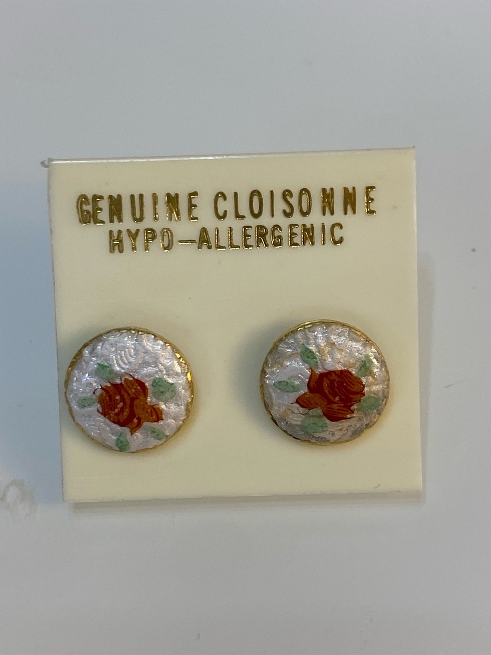 Cloisonné earrings